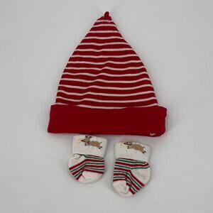 Baby Gap Reversible Holiday hat and socks